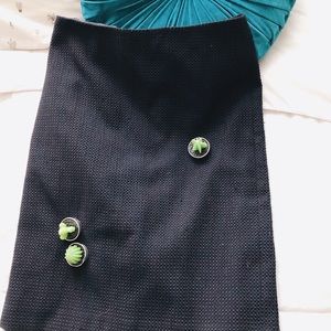 Ann Taylor - Dark Blue/Black Pencil Skirt